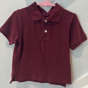 The Children's Place Maroon Polo Shirt Short Sleeve Cotton